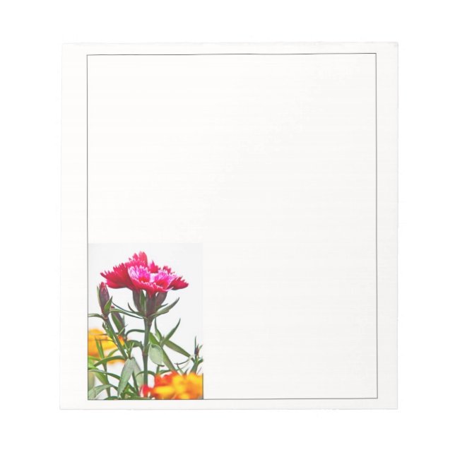 Dianthus Flower Notepad (Front)