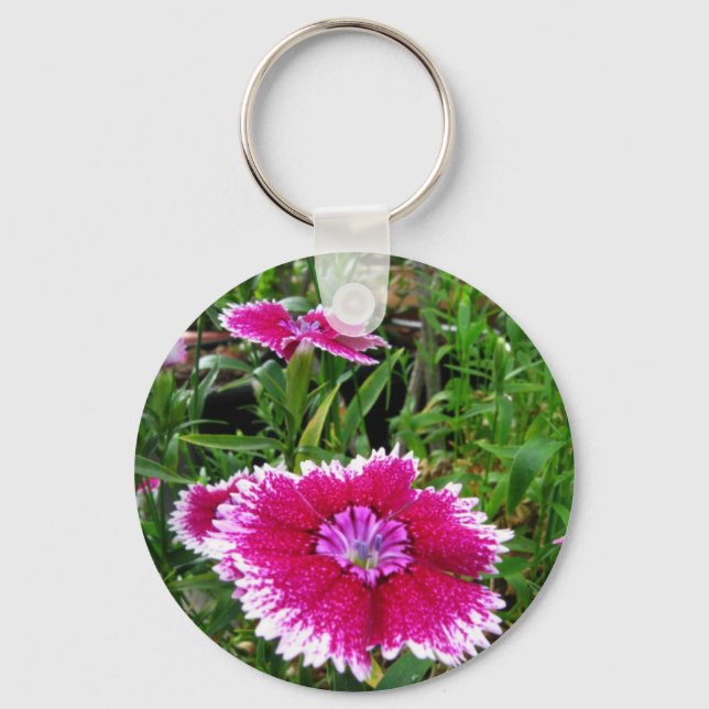 Dianthus Key Ring (Front)