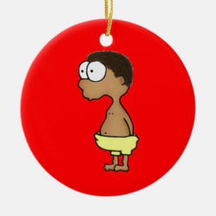Diaper Boy Ceramic Tree Decoration