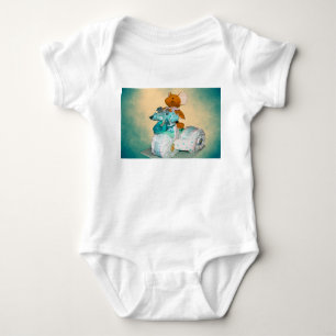 Diaper cake A diaper cake Tricycle with blue ribbo Baby Bodysuit