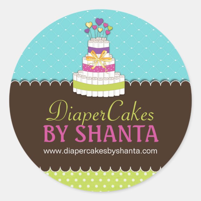 Diaper Cake Stickers (Front)