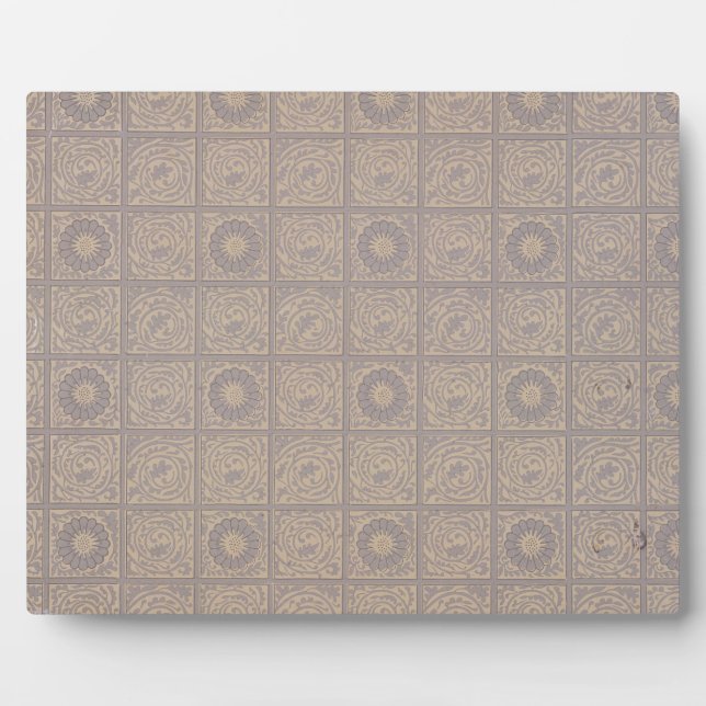 Diaper design for wallpaper, 1883 plaque (Front)