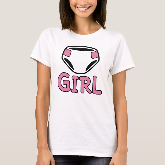 DIAPER GIRL T-Shirt (Front)