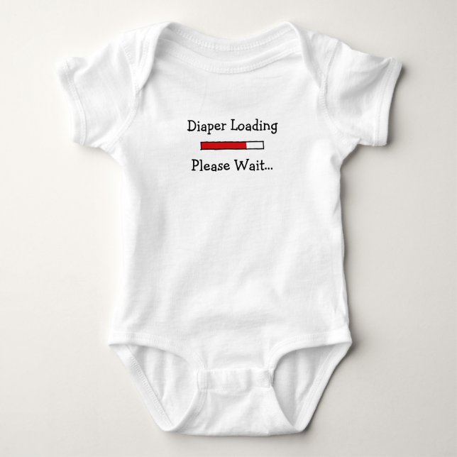 Diaper Loading... Baby Bodysuit (Front)