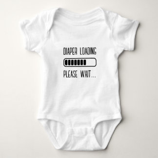 Diaper Loading Please Wait Status Bar Baby Bodysuit