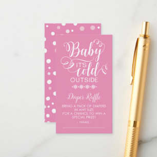 Diaper Raffle Baby It's Cold Outside Card