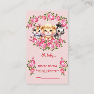 Diaper Raffle Baby Shower Enclosure Card