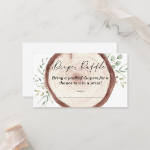Diaper Raffle Baby shower game  Place Card