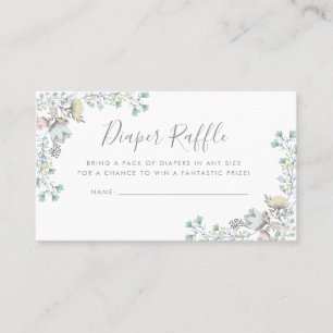 Diaper Raffle   Baby Shower Invitation Insert
