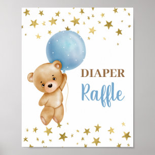 Diaper Raffle Bear sign