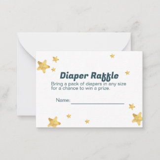 Diaper Raffle Card for Baby Shower 