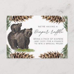 Diaper Raffle Card, National Park Baby Shower Enclosure Card