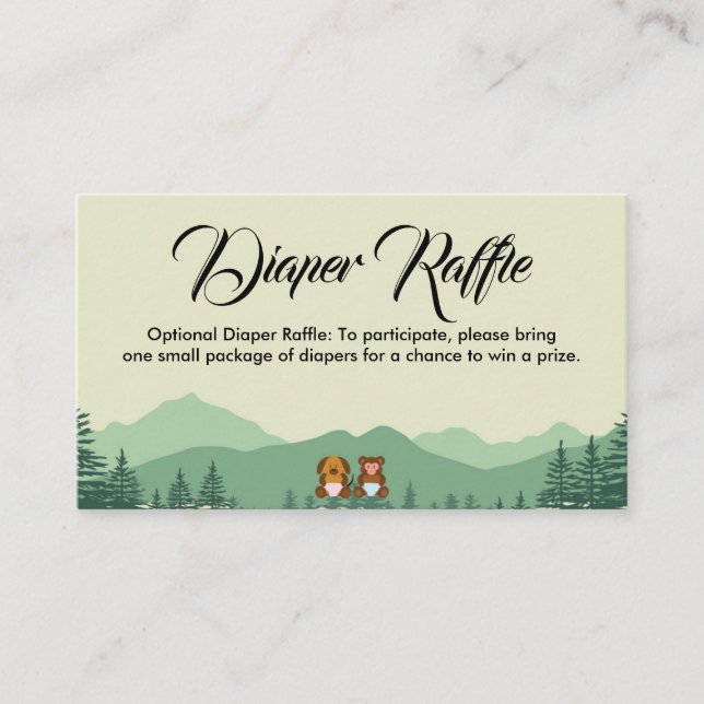 Diaper Raffle Card Template (Front)