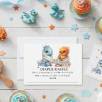 Diaper Raffle Dragon Phoenix Twins Baby shower