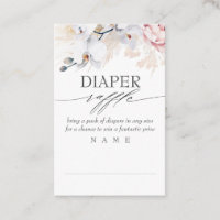 Diaper Raffle Dried Tropical Grasses Baby Shower