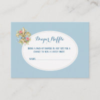 Diaper Raffle Fleur de Lys Baby Shower enclosure