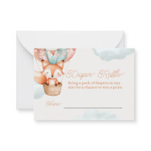 Diaper Raffle Game Card for Baby Shower