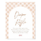 Diaper Raffle Gingham Cutie Pie Baby Shower Sign