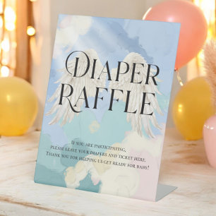 "Diaper Raffle" Heaven Sent Pedestal Sign