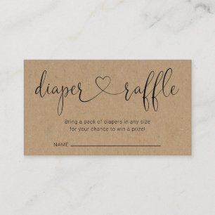 Diaper Raffle Insert for Baby Shower Invitation