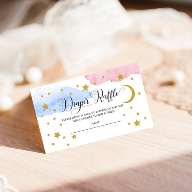 Diaper Raffle Insert, Gender Reveal Diaper Raffle  Enclosure Card (Creator Uploaded)