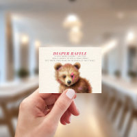 Diaper Raffle Lightning Bolt Cub Baby Shower