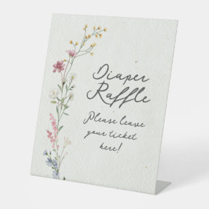 Diaper Raffle Pedestal Sign