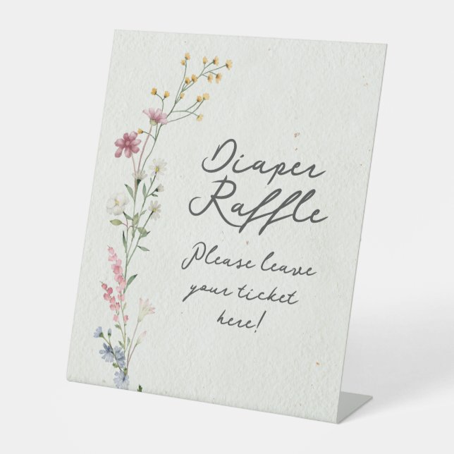 Diaper Raffle Pedestal Sign (Front)