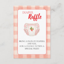 Diaper Raffle Pink Gingham