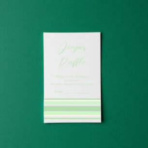 Diaper Raffle Preppy Baby Shower Enclosure Card