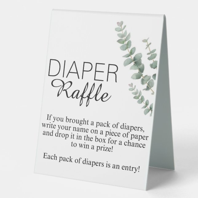 Diaper Raffle Sign (Front)