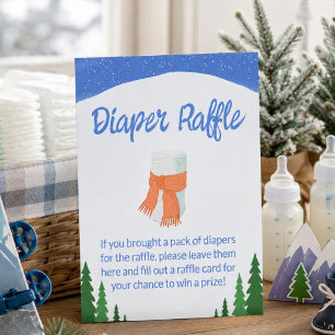 Diaper Raffle Sign A Little Shredder Snowboard
