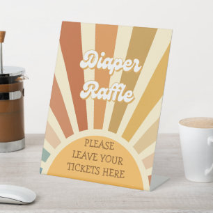 Diaper Raffle Sign Here Oh Baby Flower Bloom