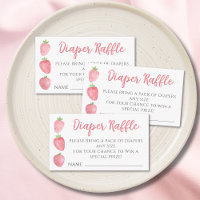 Diaper Raffle Strawberry Baby Shower