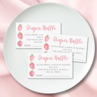 Diaper Raffle Strawberry Baby Shower