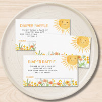 Diaper Raffle Sunshine Baby Shower