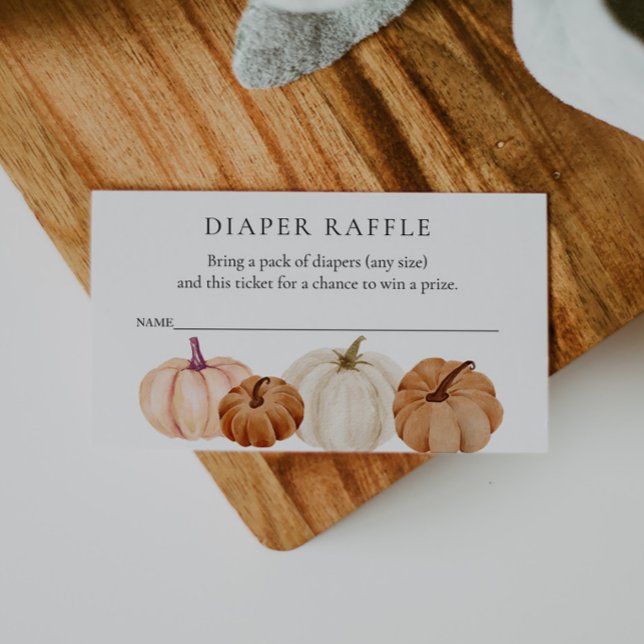 Diaper Raffle Ticket for Baby Shower Enclosure Card (Creator Uploaded)