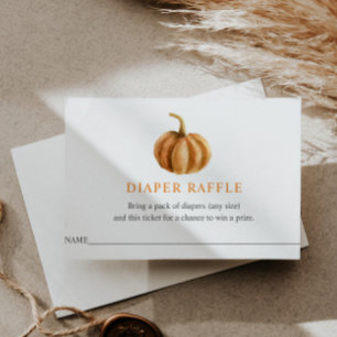 Diaper Raffle Ticket for Baby Shower Enclosure Card