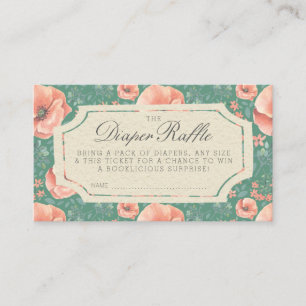 DIAPER RAFFLE TICKET   Storybook Baby Shower Enclosure Card