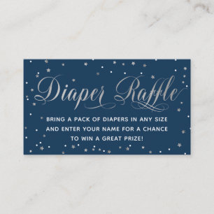 Diaper Raffle Ticket, Twinkle Little Star Enclosure Card