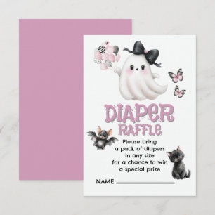 Diaper Raffle  Whimsy with a Hauntingly Cute Twist Enclosure Card