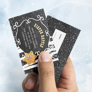 Diaper raffle winter baby shower insert card