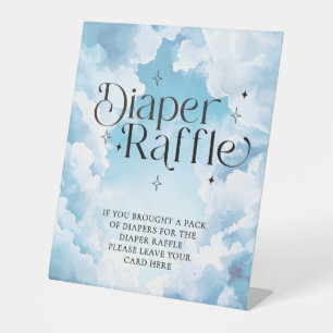 Diaper RaffleHeaven Sent Baby Shower Pedestal Sign
