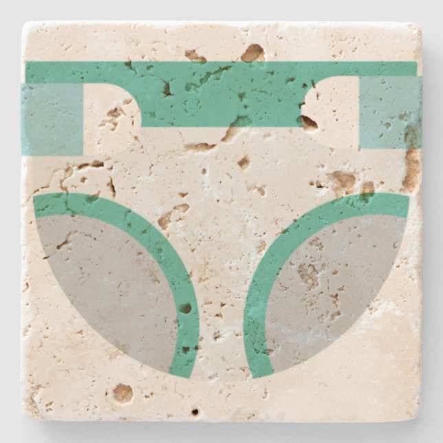 diaper stone coaster (Front)