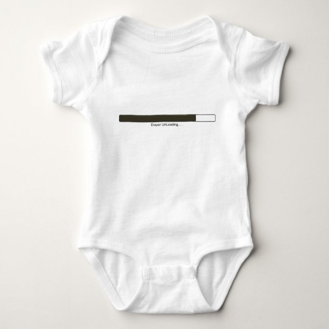 Diaper UnLoading... Baby Bodysuit (Front)