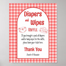 Diapers and Wipes BBQ Baby Shower Game