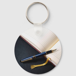 Diary book key ring