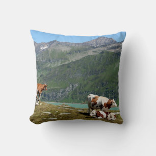 Diary Cows In The Mountains Cushion