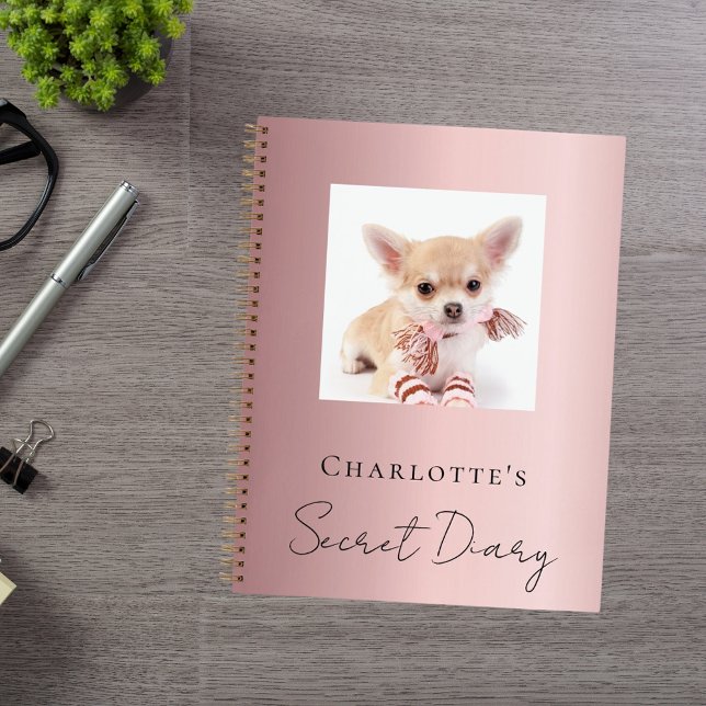 Diary dog pet photo pink notebook (Creator Uploaded)