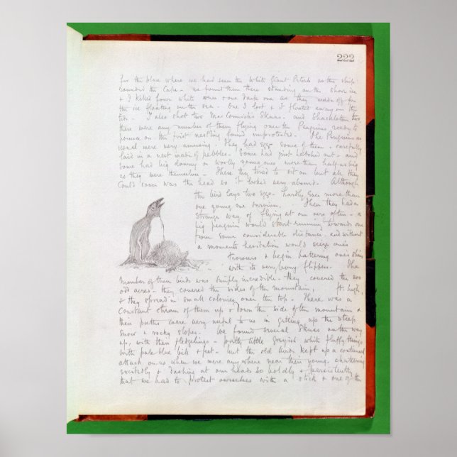 Diary Entry for 9th January, 1902 Poster (Front)